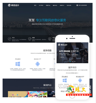 互联网信息化服务网站模板28514