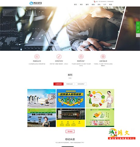 可视化网站网络设计公司网站模板11838