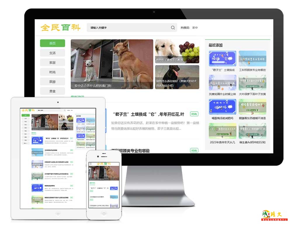 生活常识新闻博客资讯网站模板30483